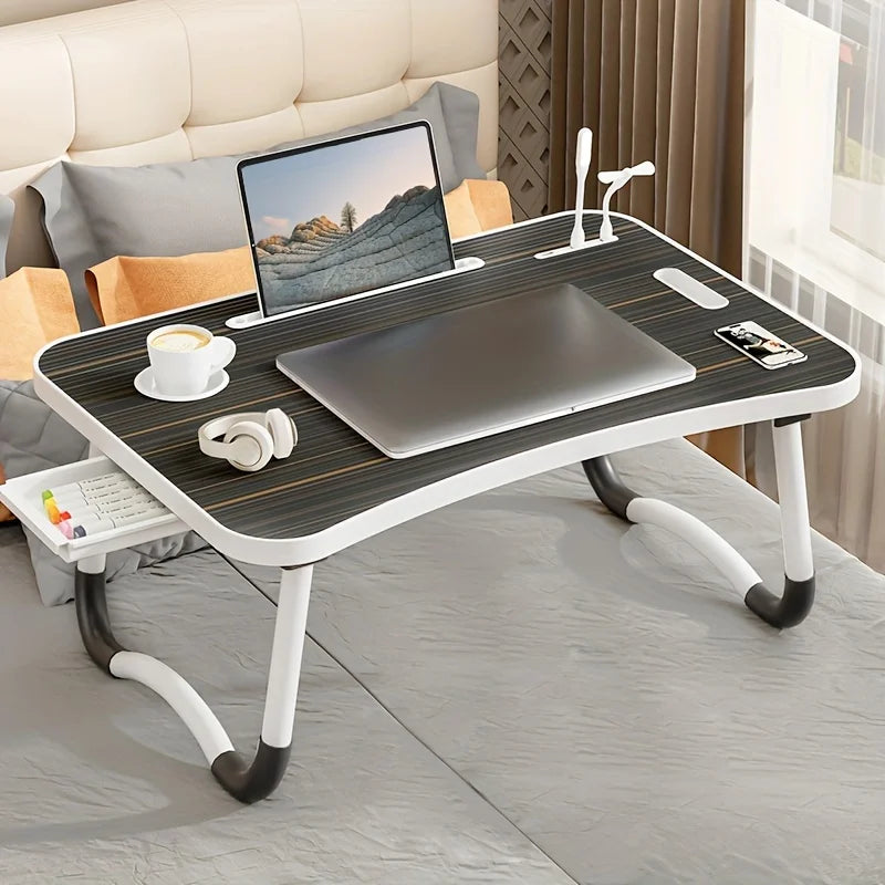 Table de lit portable ultra large – Bureau d'ordinateur pliable pour lit, canapé ou plancher