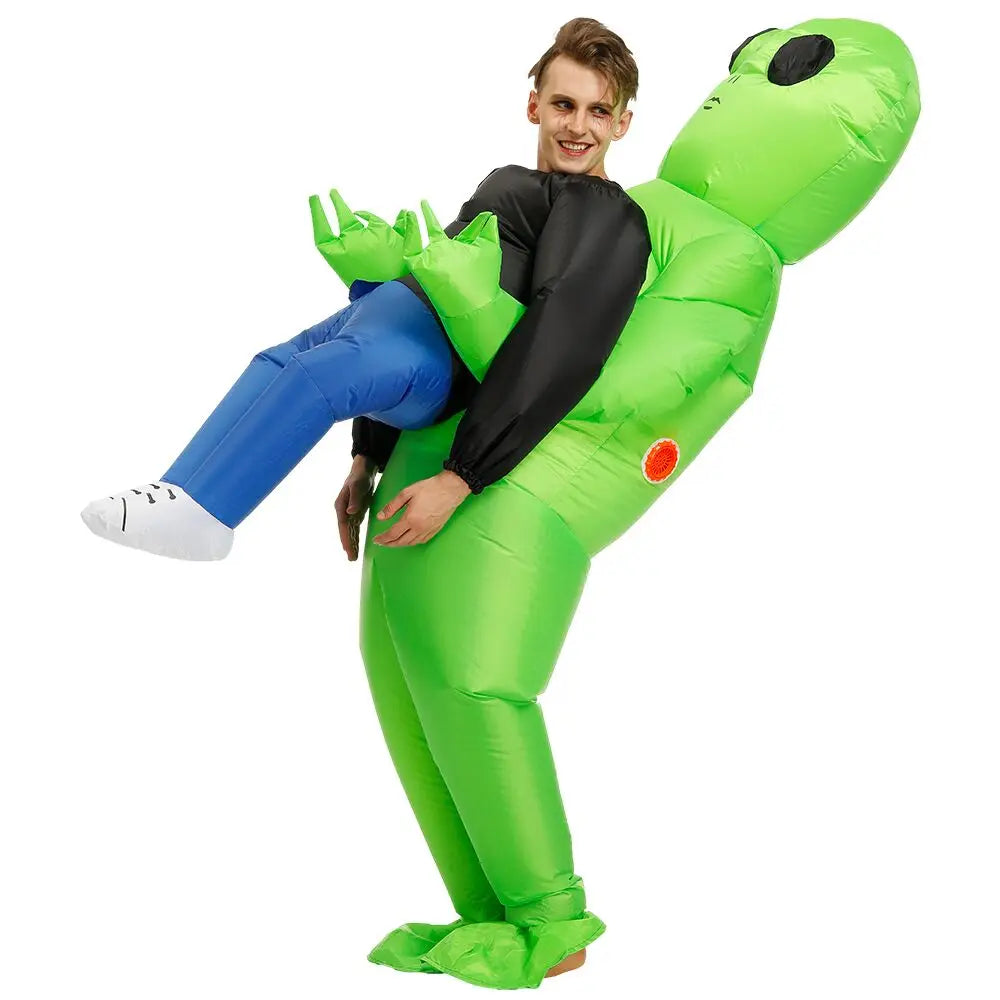 Costume gonflable ET-Aliens – Cosplay monstre effrayant pour les adultes et les enfants, Halloween, Noël, Thanksgiving, Fête, Costume Festival