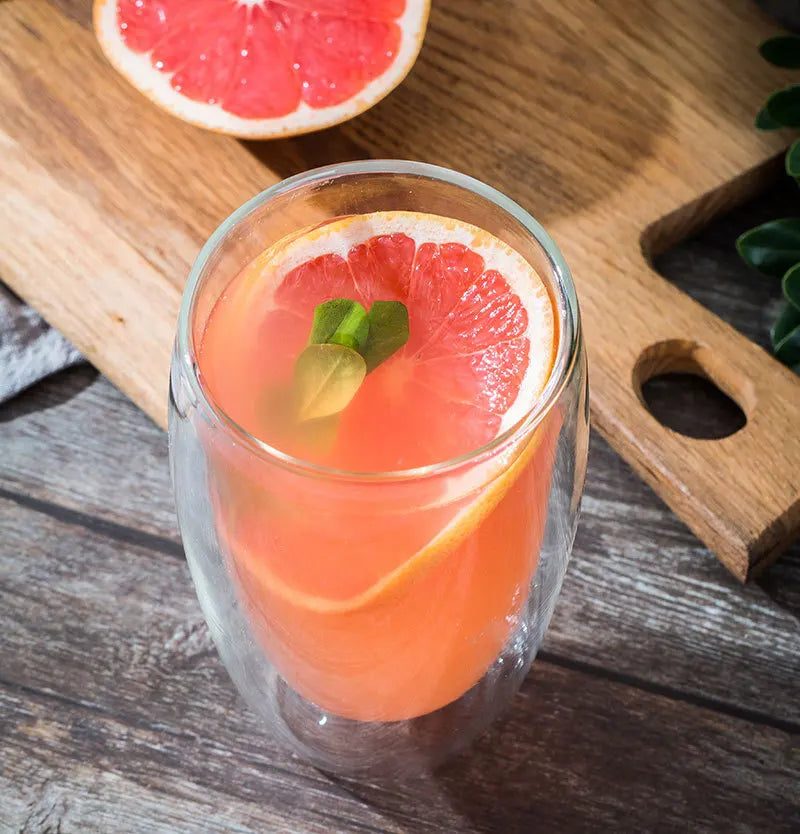 2-18PCS Double mur haute tasses en verre Borosilicate – Thé résistant à la chaleur, café, lait, et tasses de jus, Creative Bar Drinkware