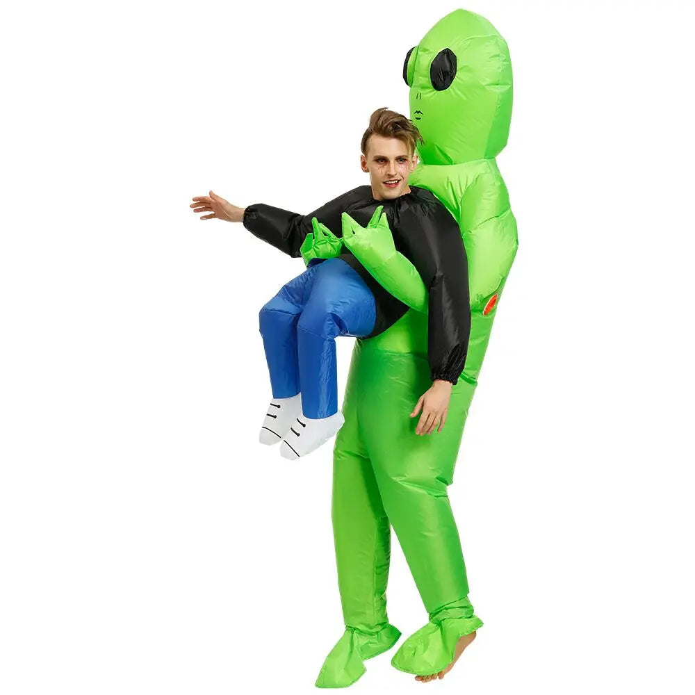 Costume gonflable ET-Aliens – Cosplay monstre effrayant pour les adultes et les enfants, Halloween, Noël, Thanksgiving, Fête, Costume Festival