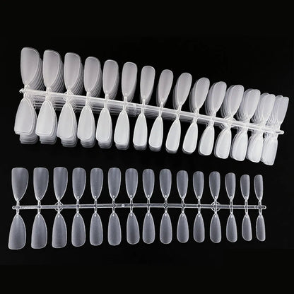120PCS Matte Press-On Conseils d'ongles – Soft Full-Cover Almond faux ongles pour la manucure bricolage