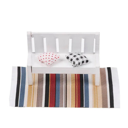 1:12 Schaal Turkse stijl Miniatuur Poppenhuis Tapijt Vloerbedekking voor het spelen Huis & poppen Accessoires