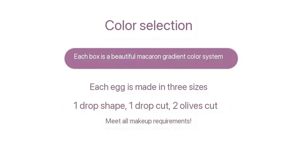 4PCS Make-up Sponge Blender Beauty Egg Cosmetic Puff & Powder Sponges for Women, Professional Beauty Tools