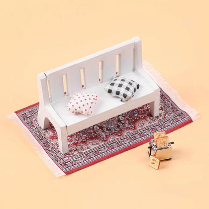 1:12 Schaal Turkse stijl Miniatuur Poppenhuis Tapijt Vloerbedekking voor het spelen Huis & poppen Accessoires