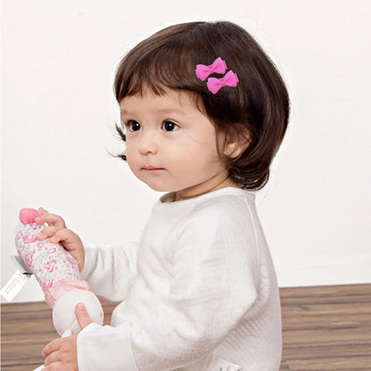 1.2 Inches Mini Bows de cheveux avec clip – Grips de cheveux de couleurs solides pour les enfants et bébé fille