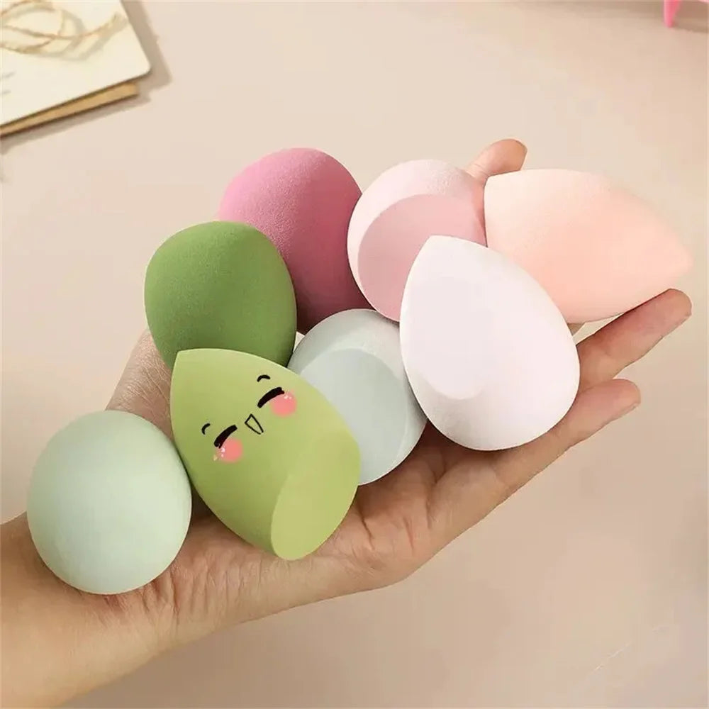 4PCS Make-up Sponge Blender Beauty Egg Cosmetic Puff & Powder Sponges for Women, Professional Beauty Tools