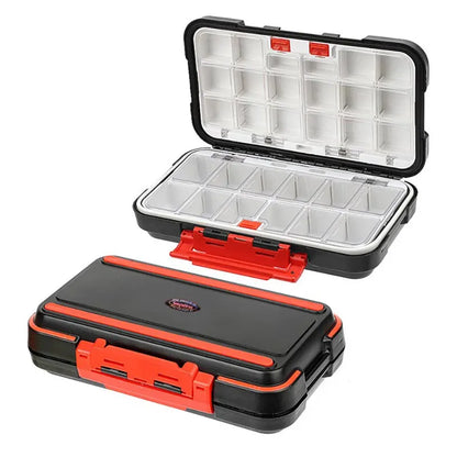 Premium waterdichte dubbelzijdige vis-aanvalsdoos Multifunctionele Bait & Tool Organizer