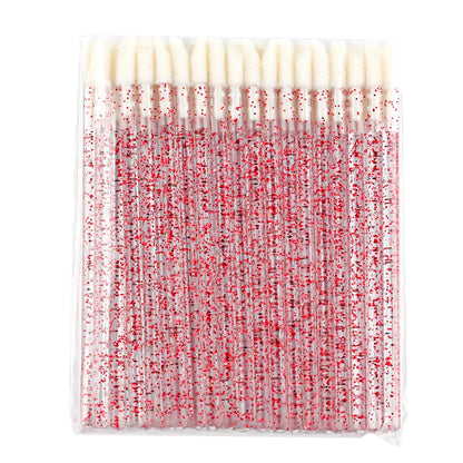 Lanjinglin 5/50 Pcs Brosses jetables de maquillage de brosse à lèvres – Applicateur de rouge à lèvres Wands & Eyelash Extension Tool, Accessoires de beauté professionnels
