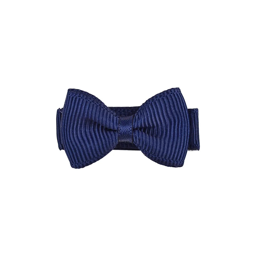 1.2 Inches Mini Bows de cheveux avec clip – Grips de cheveux de couleurs solides pour les enfants et bébé fille