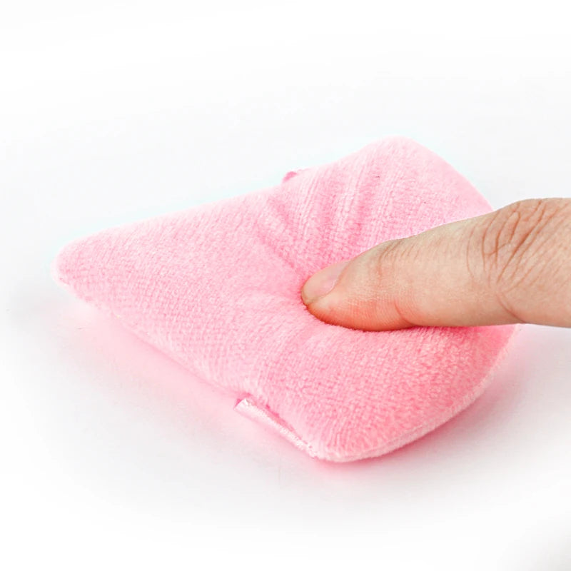 SHIDSHANGPIN Driehoek Velvet Powder Puff Herbruikbare gezicht Cosmetic Sponge, Mini Cotton Makeup Puff voor Stichting, Eyeshadow, en Beauty Tools (1/2/3/6st)