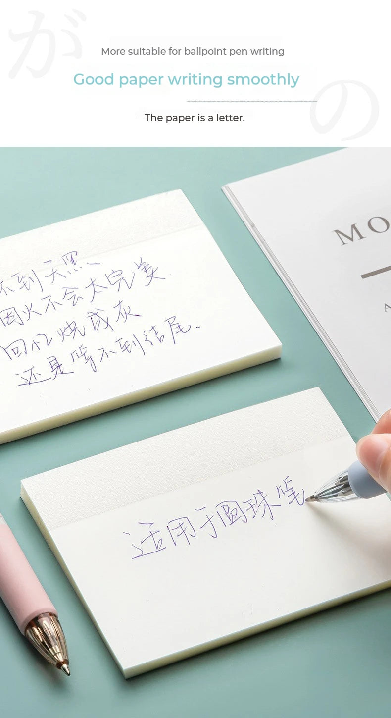 50 feuilles Notes collantes transparentes – Stickers Message & Signature imperméables pour les carnets