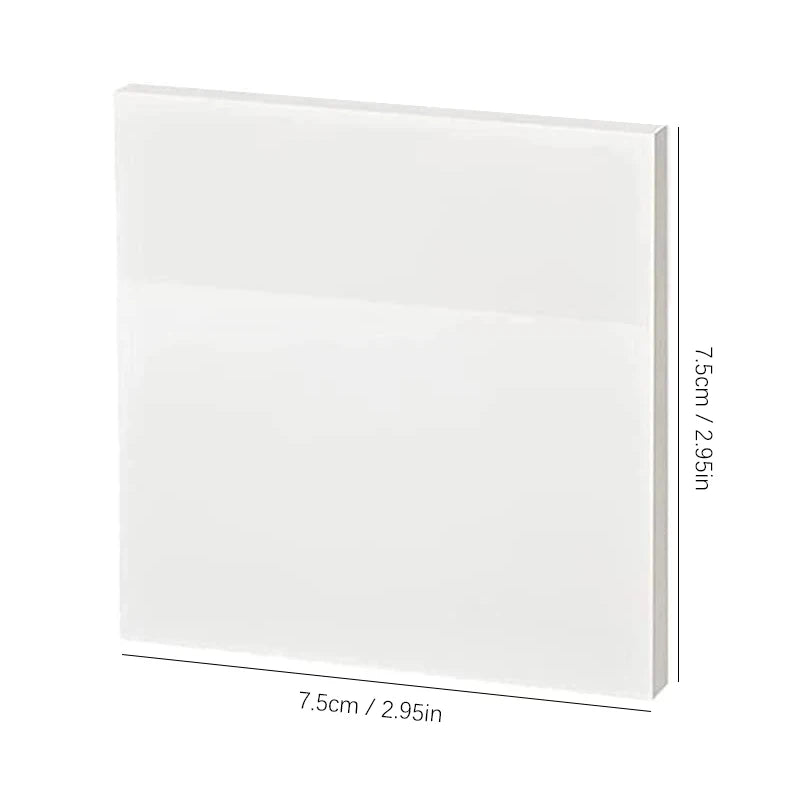 50 feuilles Notes collantes transparentes – Stickers Message & Signature imperméables pour les carnets