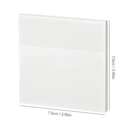 50 feuilles Notes collantes transparentes – Stickers Message & Signature imperméables pour les carnets