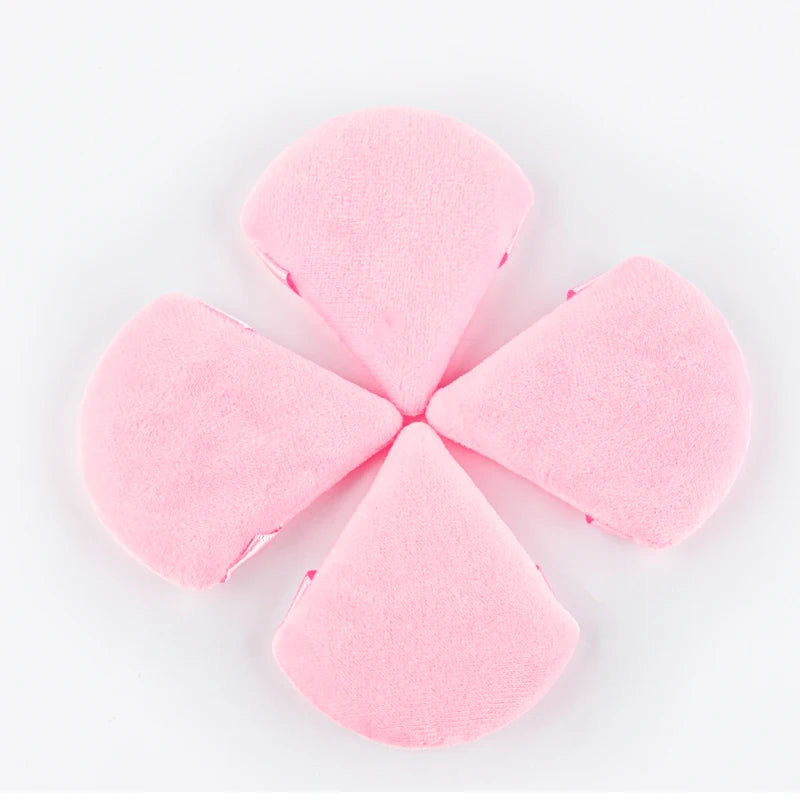 SHIDSHANGPIN Driehoek Velvet Powder Puff Herbruikbare gezicht Cosmetic Sponge, Mini Cotton Makeup Puff voor Stichting, Eyeshadow, en Beauty Tools (1/2/3/6st)