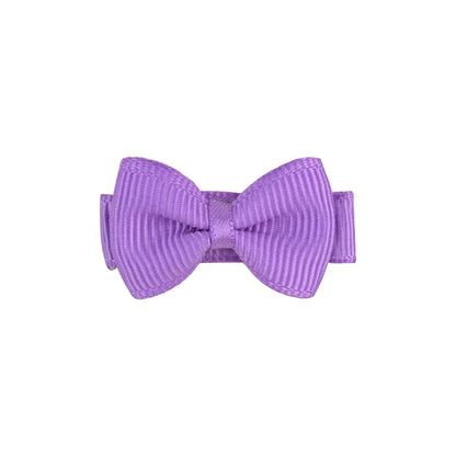1.2 Inches Mini Bows de cheveux avec clip – Grips de cheveux de couleurs solides pour les enfants et bébé fille
