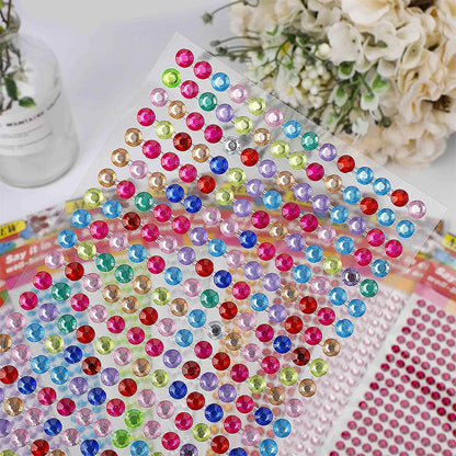 1040/900/504Pcs Acryl Drill DIY Crystal Rhinestone Self-Adhesive Stickers voor telefoonkasten, kaarten en ambachten