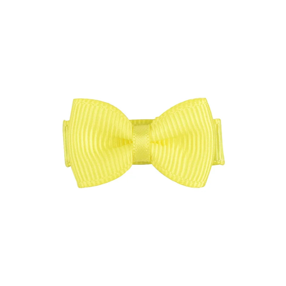 1.2 Inches Mini Bows de cheveux avec clip – Grips de cheveux de couleurs solides pour les enfants et bébé fille