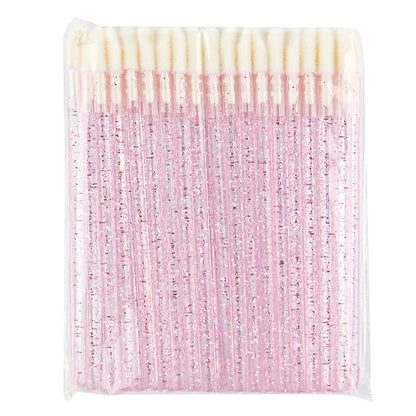 Lanjinglin 5/50 Pcs Brosses jetables de maquillage de brosse à lèvres – Applicateur de rouge à lèvres Wands & Eyelash Extension Tool, Accessoires de beauté professionnels
