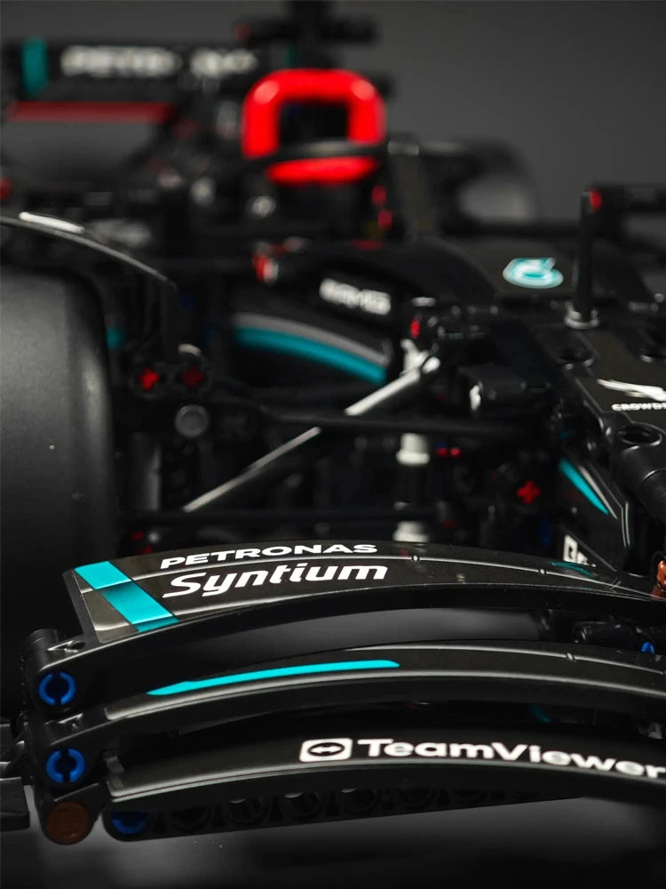 Technology 1642PCS Mechanical Racing Car Building Blocks – W14 Venue Racing Model Kit for Adults & Kids