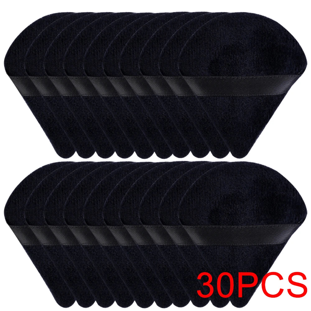 20/30Pcs Driehoek Velvet Powder Puff Nat & Dry Use Make-up Sponge voor Stichting, Cosmetics en Beauty Blending