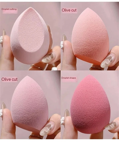 4PCS Make-up Sponge Blender Beauty Egg Cosmetic Puff & Powder Sponges for Women, Professional Beauty Tools