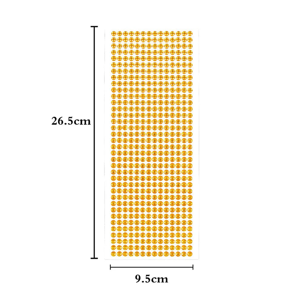 1040/900/504Pcs Acryl Drill DIY Crystal Rhinestone Self-Adhesive Stickers voor telefoonkasten, kaarten en ambachten