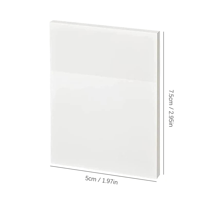 50 feuilles Notes collantes transparentes – Stickers Message & Signature imperméables pour les carnets