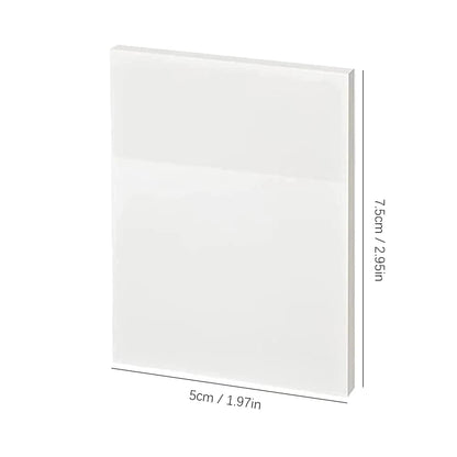 50 feuilles Notes collantes transparentes – Stickers Message & Signature imperméables pour les carnets