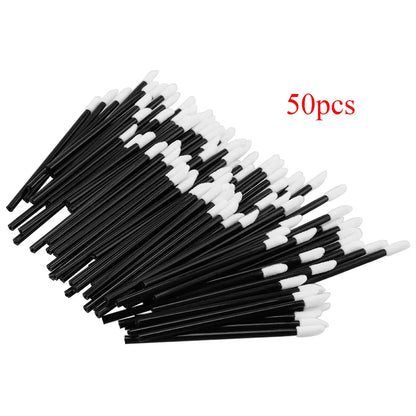Lanjinglin 5/50 Pcs Brosses jetables de maquillage de brosse à lèvres – Applicateur de rouge à lèvres Wands & Eyelash Extension Tool, Accessoires de beauté professionnels