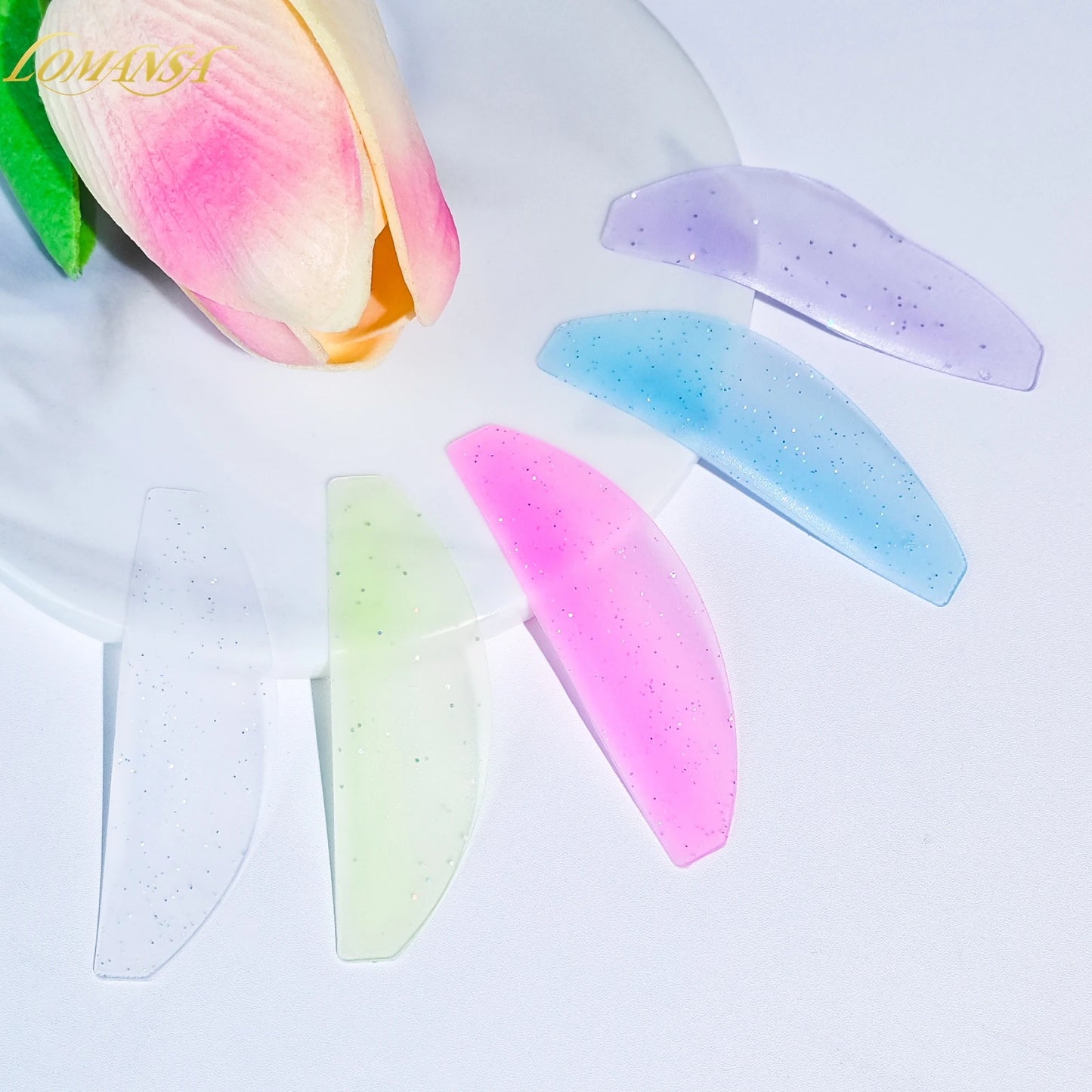 Lomansa 1 Paar Siliconen Lash Softening Pads • Eyelash Perm Rods & Shields for Lash Lifting, Professional Eyelash Accessoires