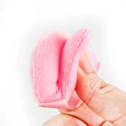 SHIDSHANGPIN Driehoek Velvet Powder Puff Herbruikbare gezicht Cosmetic Sponge, Mini Cotton Makeup Puff voor Stichting, Eyeshadow, en Beauty Tools (1/2/3/6st)