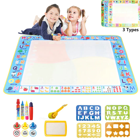 100x80CM Montessori Magic Drawing Board – Tapis de doodle réutilisable pour enfants Formation à l'art éducatif et au contrôle du stylo