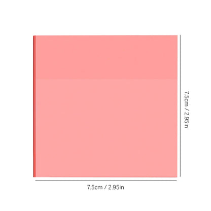 50 feuilles Notes collantes transparentes – Stickers Message & Signature imperméables pour les carnets