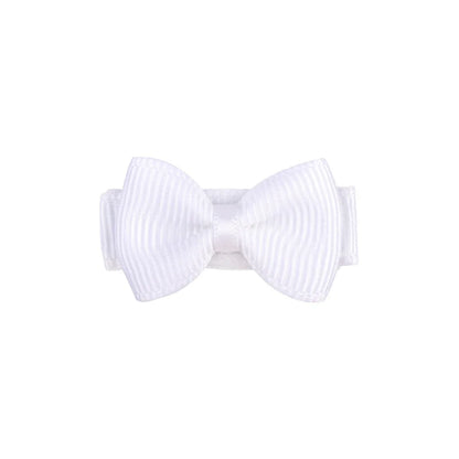 1.2 Inches Mini Bows de cheveux avec clip – Grips de cheveux de couleurs solides pour les enfants et bébé fille