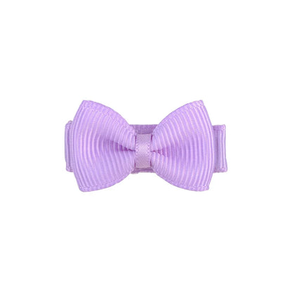 1.2 Inches Mini Bows de cheveux avec clip – Grips de cheveux de couleurs solides pour les enfants et bébé fille