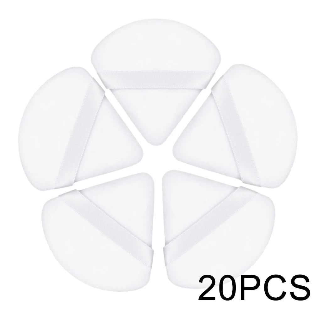 20/30Pcs Driehoek Velvet Powder Puff Nat & Dry Use Make-up Sponge voor Stichting, Cosmetics en Beauty Blending