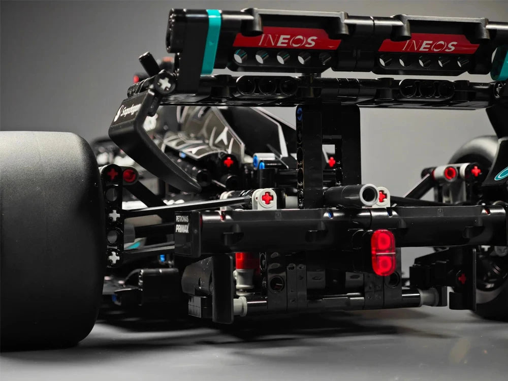 Technology 1642PCS Mechanical Racing Car Building Blocks – W14 Venue Racing Model Kit for Adults & Kids