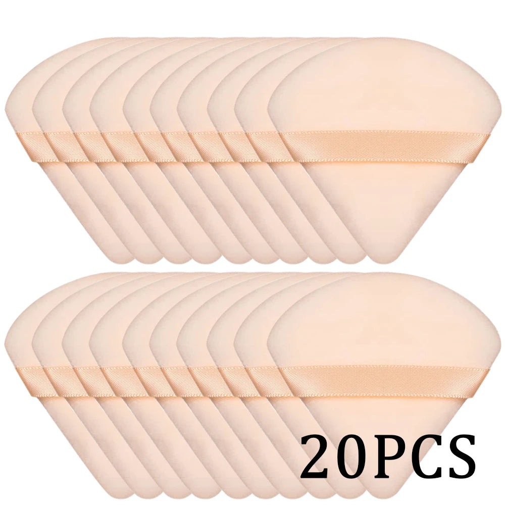 20/30Pcs Driehoek Velvet Powder Puff Nat & Dry Use Make-up Sponge voor Stichting, Cosmetics en Beauty Blending