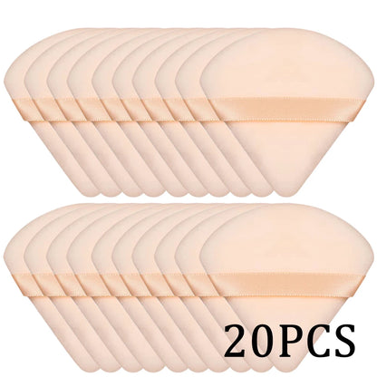 20/30Pcs Driehoek Velvet Powder Puff Nat & Dry Use Make-up Sponge voor Stichting, Cosmetics en Beauty Blending