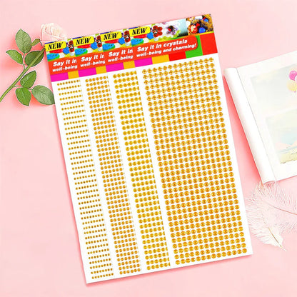 1040/900/504Pcs Acryl Drill DIY Crystal Rhinestone Self-Adhesive Stickers voor telefoonkasten, kaarten en ambachten
