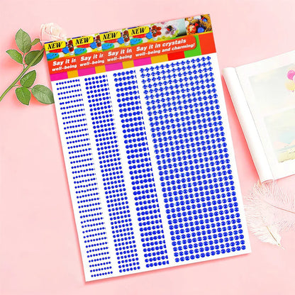 1040/900/504Pcs Acryl Drill DIY Crystal Rhinestone Self-Adhesive Stickers voor telefoonkasten, kaarten en ambachten